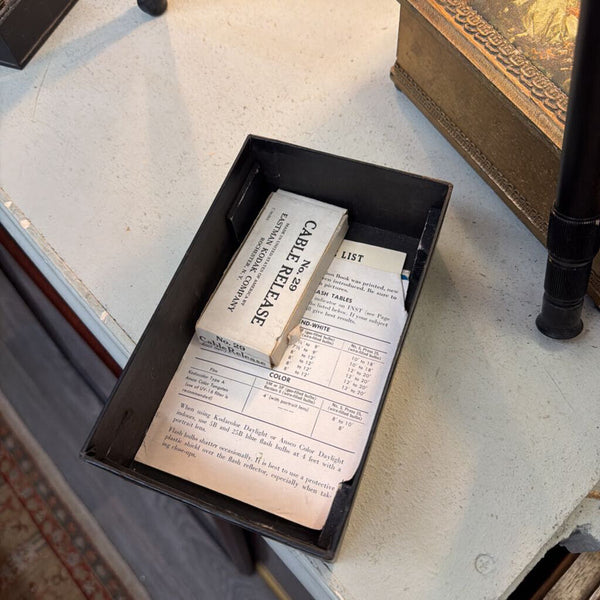 Vintage Kodak Vigilant Junior Six-20, with papers, box and cable release