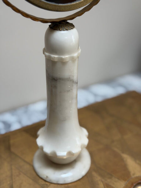 1862 Marble Column Vanity Double Sided Mirror