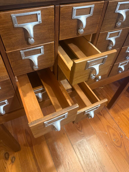24 Drawer Card Catalog 38.5W 40H 20D IN STORE PICKUP ONLY
