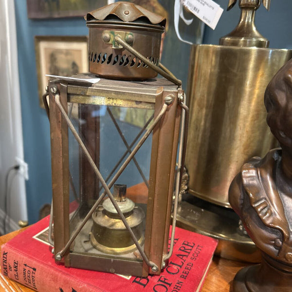 CARGO SHIP LANTERN BRASS AND COPPER