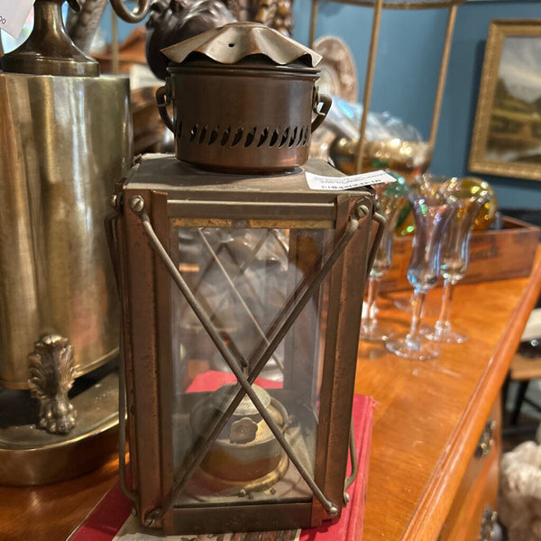 CARGO SHIP LANTERN BRASS AND COPPER