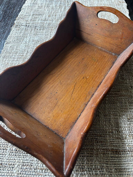 Vintage Wooden Tray 13 x 8