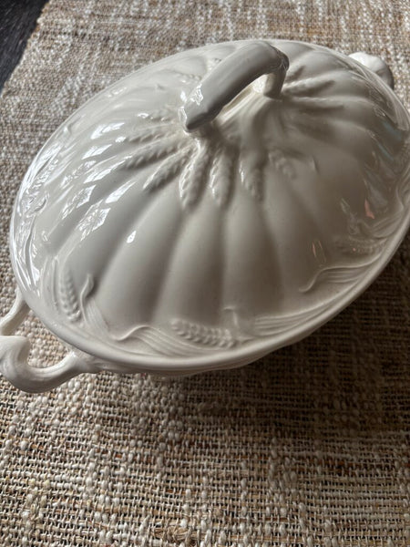 Antique ROYAL CROWFORD IRONSTONE WEATHERBY WILKONSON WHEAT TUREEN