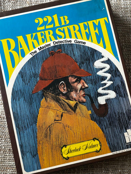 Baker Street Master Detective Game Sherlock Holmes Board Game 1977 Complete