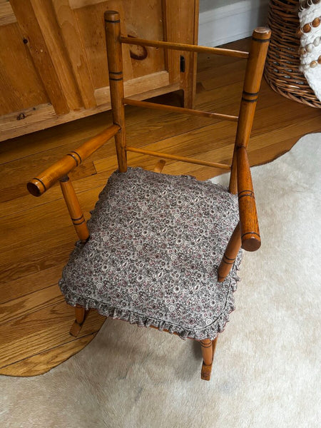 1800's Antique Wood Child's Shaker Ladder Back Rocking Chair