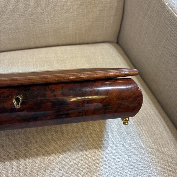 Vintage Italian Inlaid Jewelry Box 10.5" x 7"d x 3"h