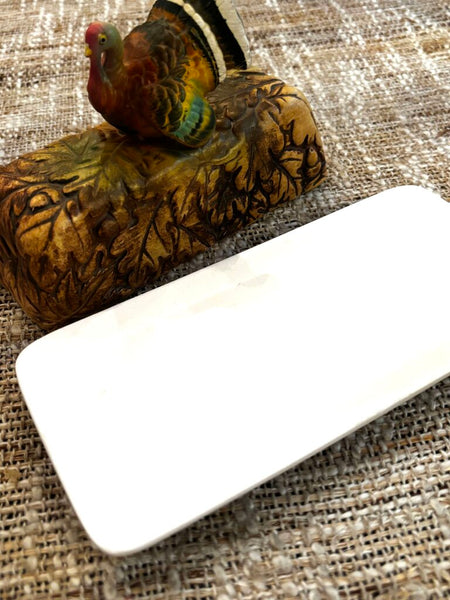 Vintage Napcoware Lidded Turkey Butter Dish Japan