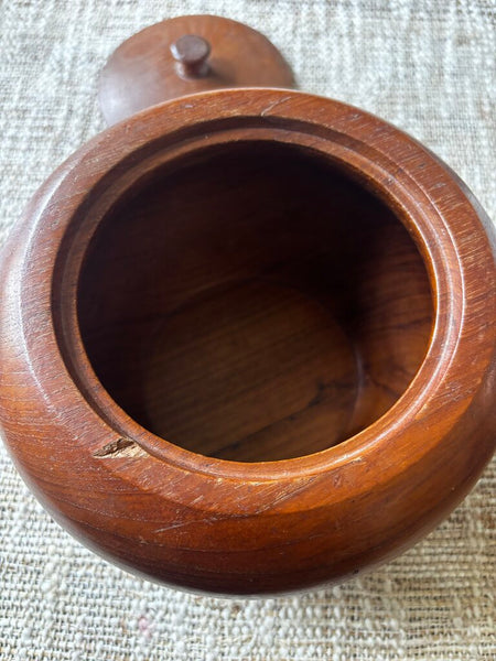Vintage Wooden Bowl w/Lid