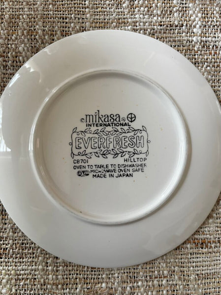 Set of 6 Vintage Mikasa Everfresh Hilltop Plates