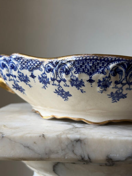1560 Circa 1890 William Alsager Adderley Blue/Gold Dish