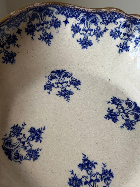 1560 Circa 1890 William Alsager Adderley Blue/Gold Dish