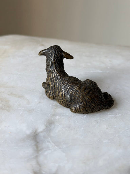 1848 Miniature Heavy Austrian Bronze Lamb