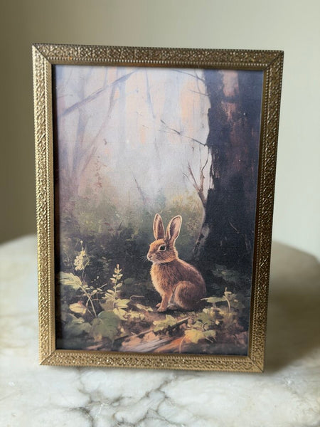 Metal Frame w/ Bunny Print