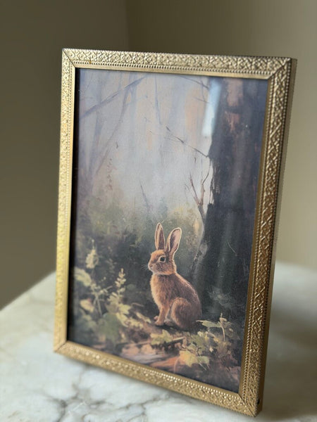 Metal Frame w/ Bunny Print