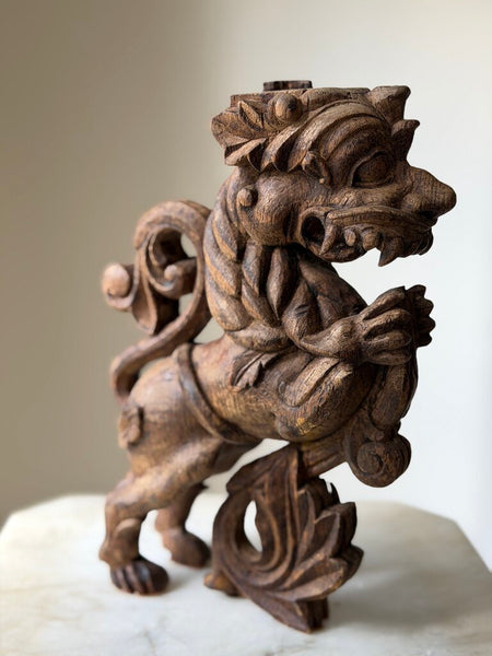 1851 Wooden Carved Lion