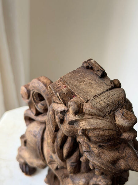 1851 Wooden Carved Lion