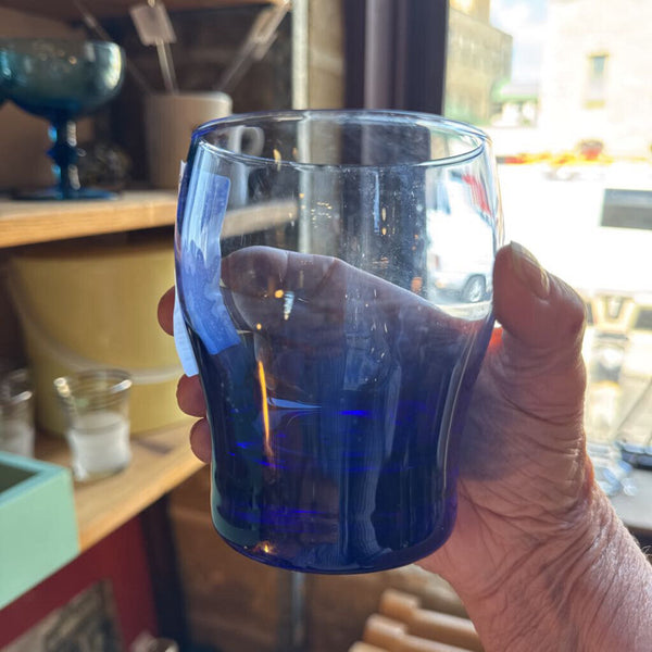 Libby perception Mediterranean cobalt blue glass double old fashioned (each)