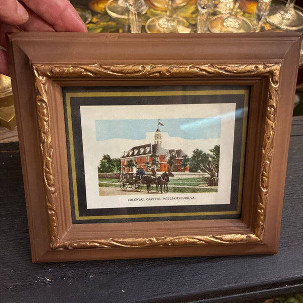 Vintage Capitol Building Williamsburg, VA 7" x 6"