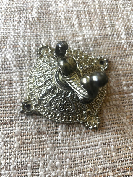 Vtg Ornate Plastic Wall Hook