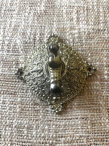 Vtg Ornate Plastic Wall Hook