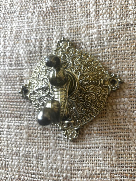 Vtg Ornate Plastic Wall Hook