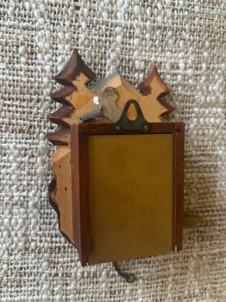 Mini Black Forest Wind Up Clock w/ Key