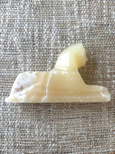 Vintage Alabaster Sphinx Paperweight