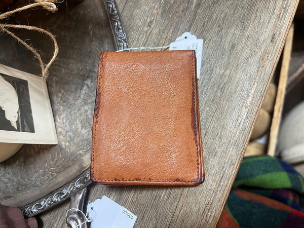 Vintage Leather Deer Bifold Wallet
