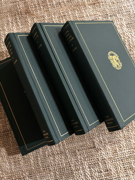 Set of 4 The Lakeside Press Green Cover Reproduction Books