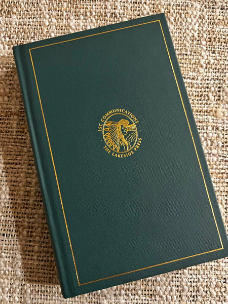 Set of 4 The Lakeside Press Green Cover Reproduction Books