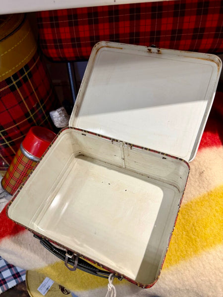 JFV ~ Vintage plaid lunchbox