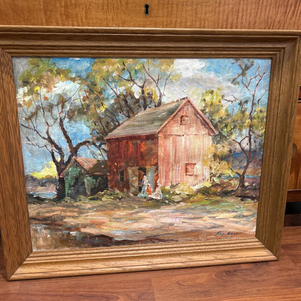 ORIGINAL OIL BARN BY REGINALD MARS
