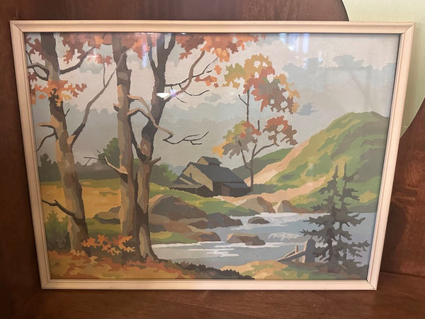 VINTAGE PAINT BY NUMBER 17" x 12 3/4" IN STORE PICKUP