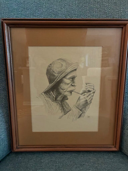 Vintage "Old Salt" Sea Captain 13 x 15