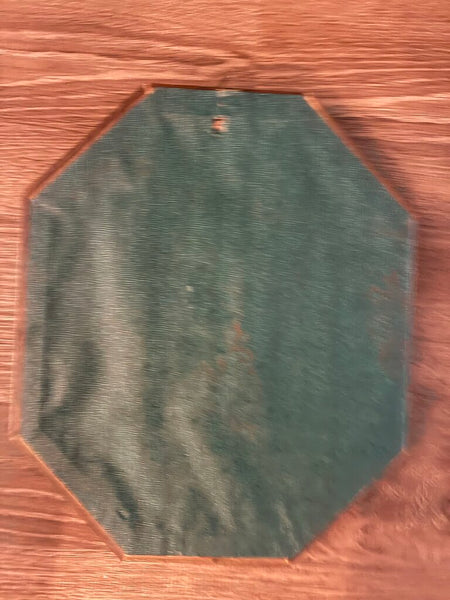 Vintage "Winter" Peasant Scene Octagon Artwork 10" x 12"
