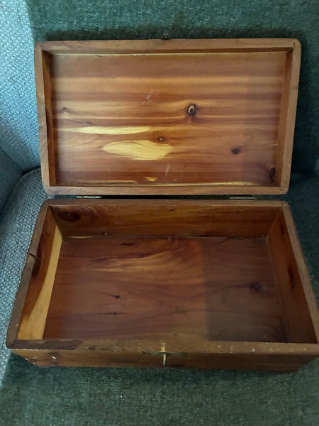 Vintage Wood Equestrian Trinket Box 11" x 4.5 x6"