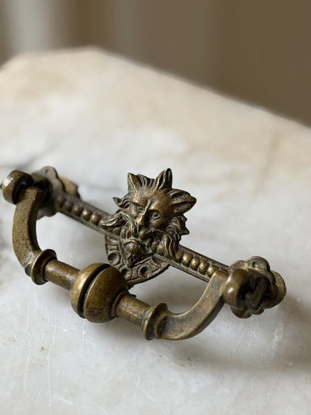Lion Bronze Drawer Pull