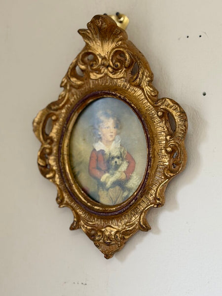 Italian Florentine Ornate Frame w/ Print