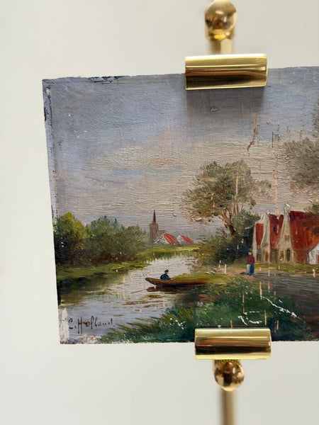 1651 Chippy Village scene oil on panel