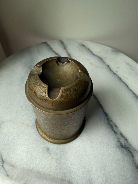Brass Etched Ashtray W2360