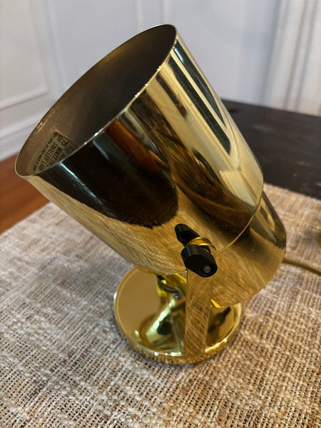 Vintage MCM Brass Wall/floor Spotlight