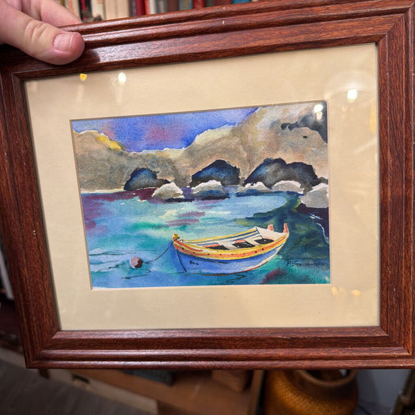 Framed Watercolor, signed M. Golla-Gass