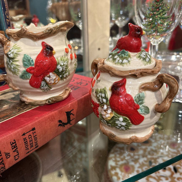 VTG KALDUN AND BOYLE CARDINAL CREAMER AND SUGAR SET