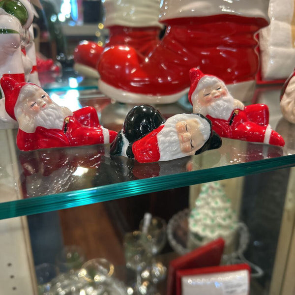 VTG RESTING CHRISTMAS ELVES PORCELAIN FROM HOUSE OF LLOYD SET OF 3