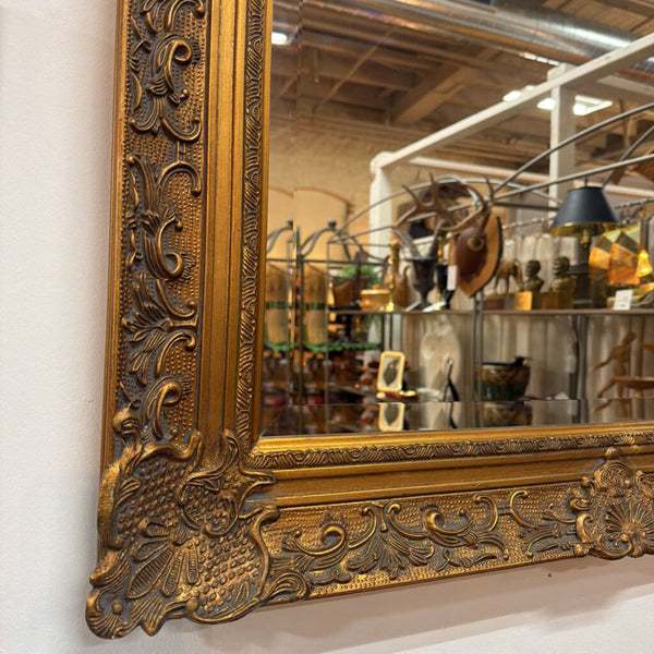 Vint Gold Frame with Bezeled Mirror 43x31" In Store Pick Up Only