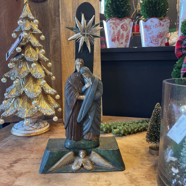 Moxie - Antique Religious Wood Carving - 15"