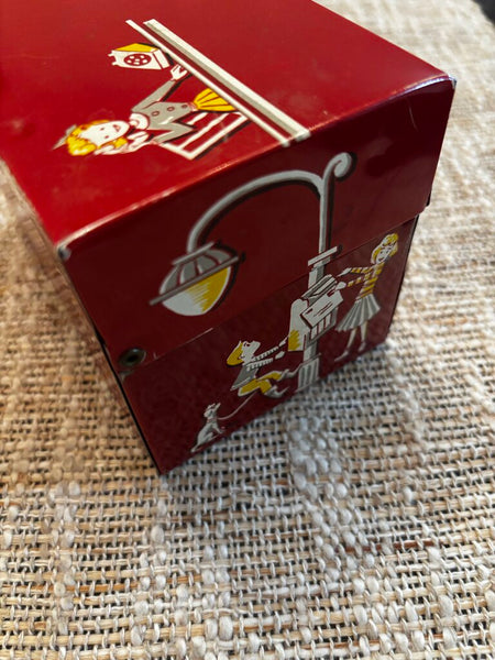Vintage Stylecraft Of Baltimore Names & Addresses Tin Box W/ Cards