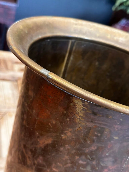 Vintage Brass Lion Head Umbrella Stand 22T