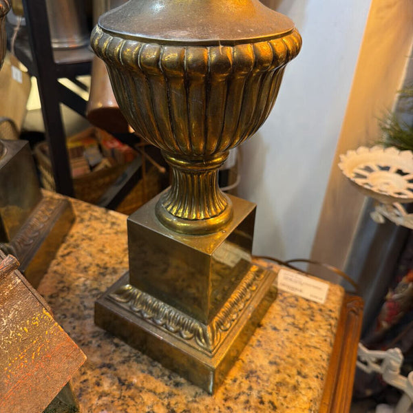 Pair of MCM Brass Lamps