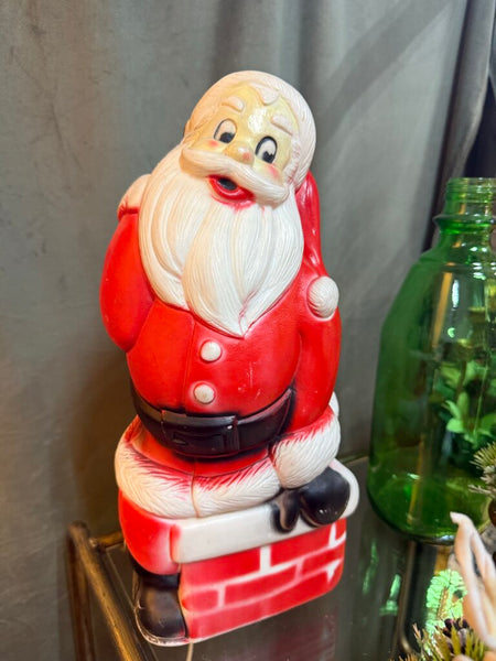 Santa and Chimney Blow Mold H4051